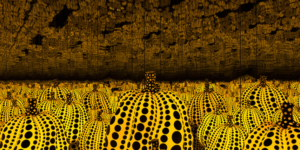 Yayoi Kusama’s “Pumpkin” Infinity Room.
