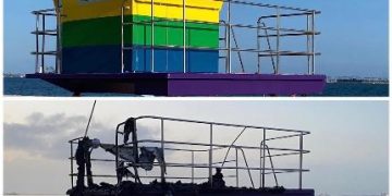 Long Beach Rainbow Lifeguard Tower Burned Down