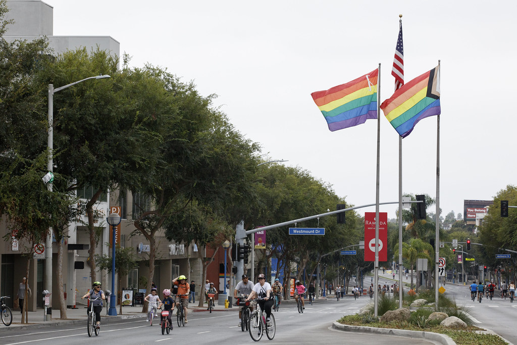 West Hollywood and other streets in Hollywood will be car-free on August 18 for CicLAvia